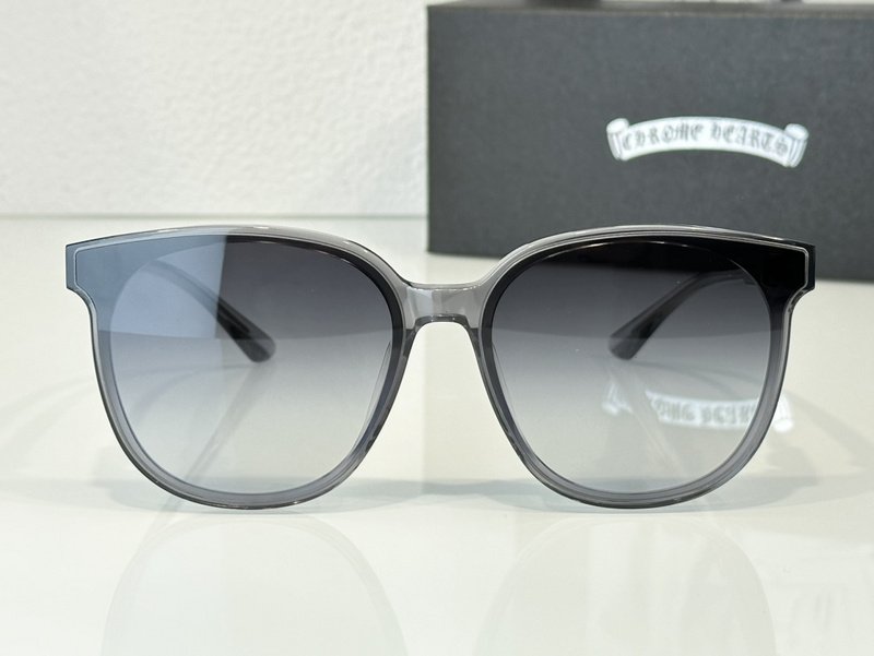 Солнцезащитные очки Chrome Hearts Temples Decorated By Symbol "Gray" фото № 4