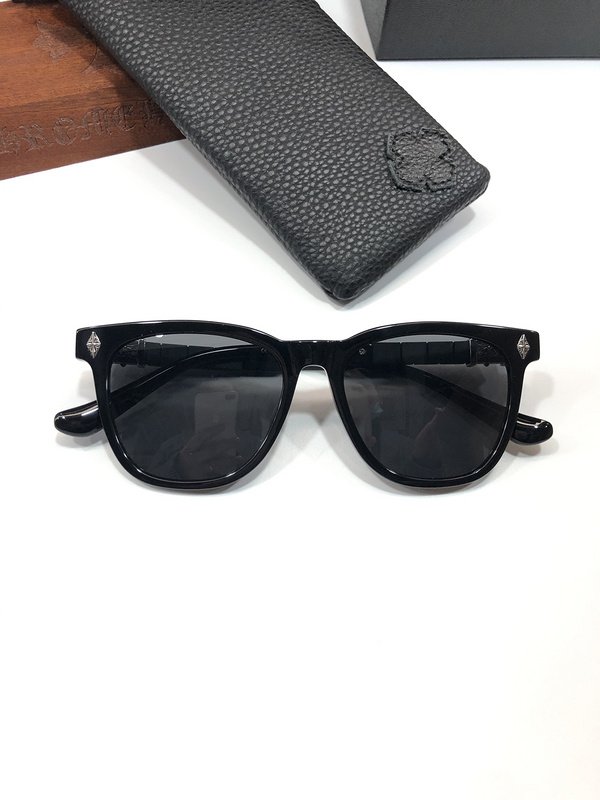 Солнцезащитные очки Chrome Hearts Temples Decorated By Patterns Inside Rectangle "Black" фото № 2