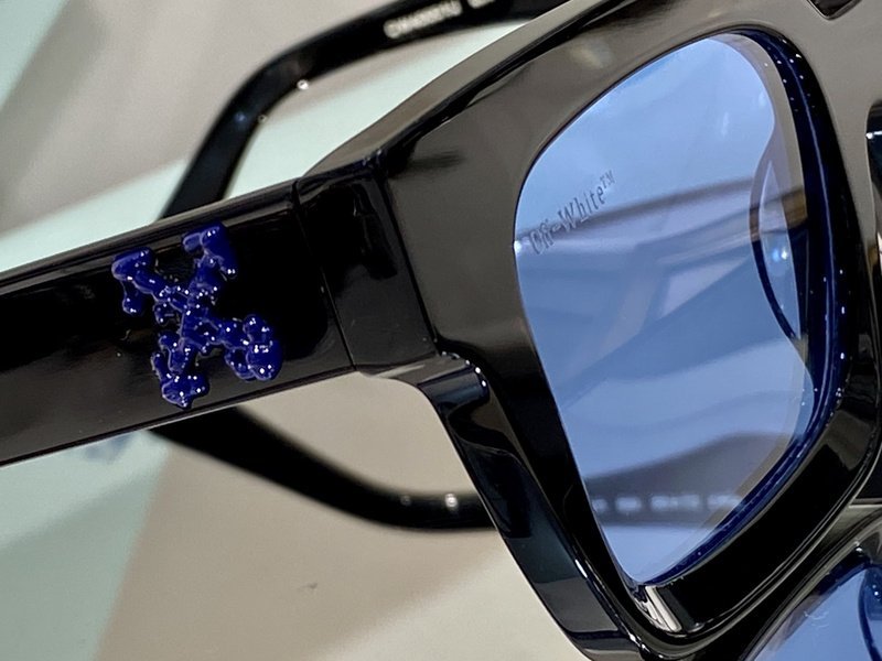 Солнцезащитные очки Chrome Hearts Wide Frame With Big Logo "Blue" фото № 4