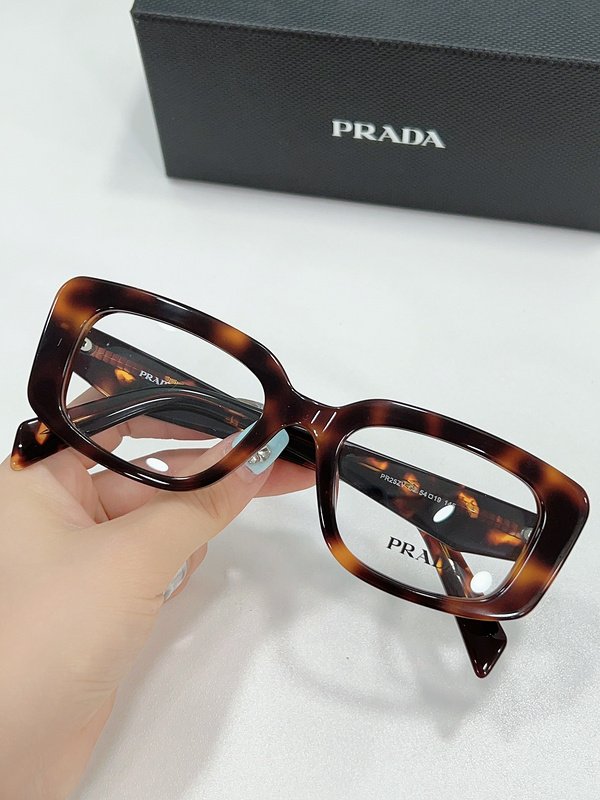 Оправа для очков Prada Square Temples With Logo And Small Inscription "Brown/Ginger" фото № 2