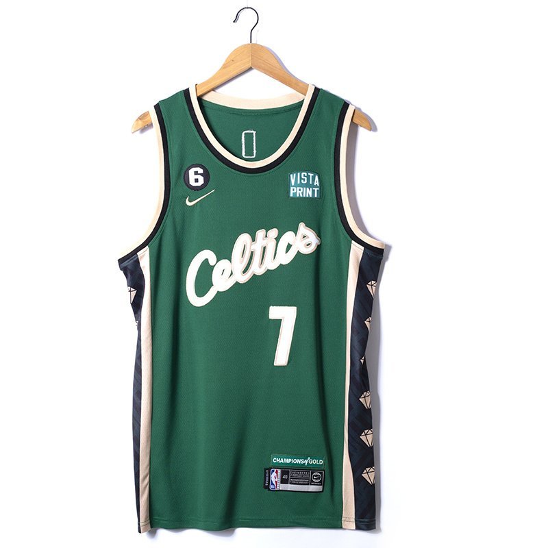 Баскетбольная Джерси Nike Boston Celtics 2023 №7 Jaylen Brown "Green" фото № 4