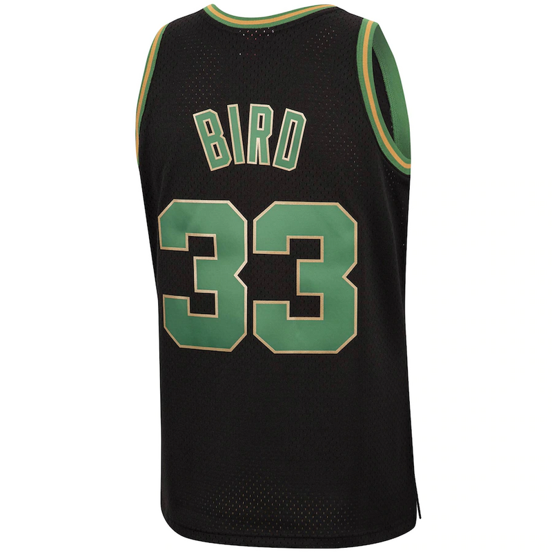 Баскетбольная Джерси Nike Boston Celtics №33 Larry Bird "Black" фото № 2