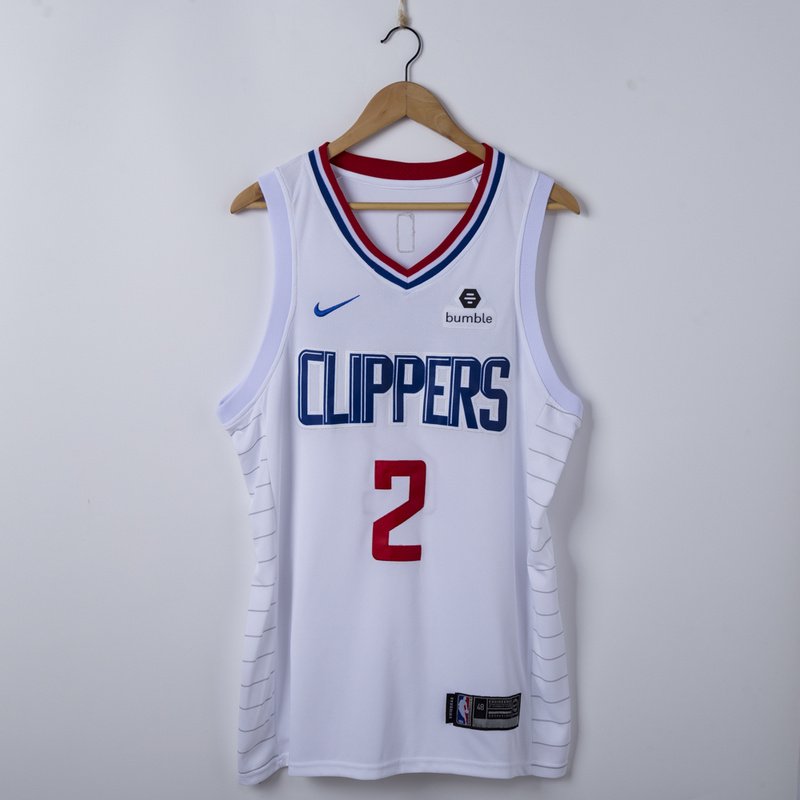 Баскетбольная Джерси Nike Los Angeles Clippers №2 Kawhi Leonard "White" фото № 6