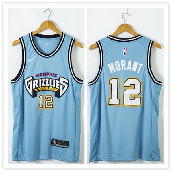 Баскетбольная Джерси Nike Memphis Grizzlies 20-21 №12 Ja Morant "Blue" фото № 2