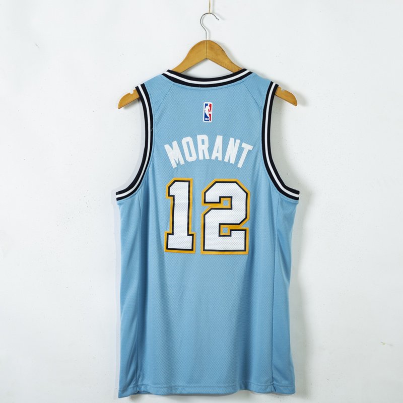 Баскетбольная Джерси Nike Memphis Grizzlies 20-21 №12 Ja Morant "Blue" фото № 3