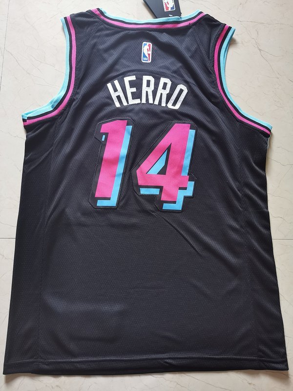 Баскетбольная Джерси Nike Miami Heat 19-20 №14 Tyler Herro "Black" фото № 3