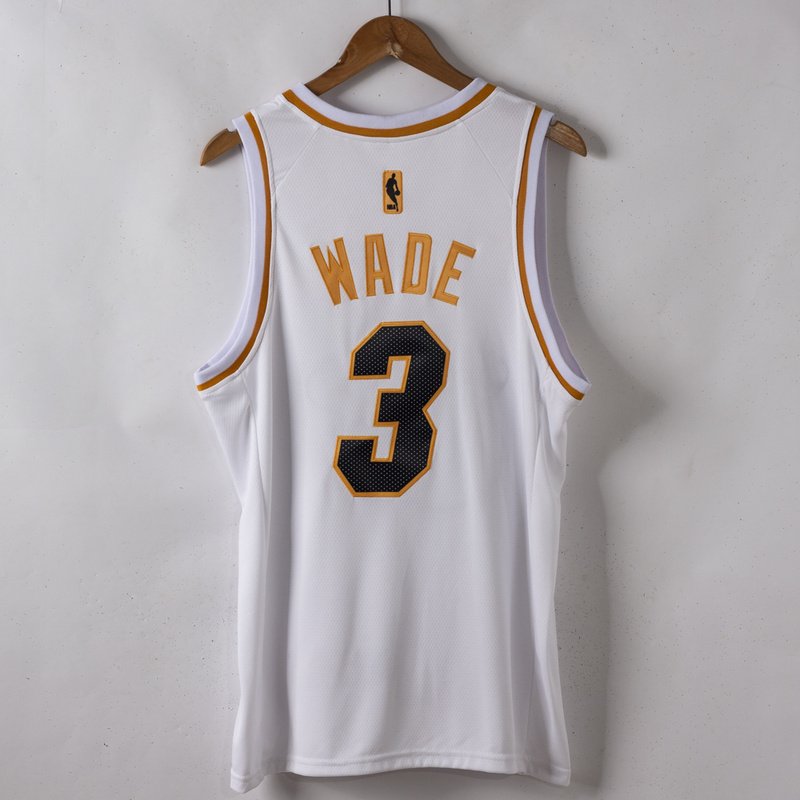 Баскетбольная Джерси Nike Miami Heat 19-20 №3 Dwyane Wade "White" фото № 3