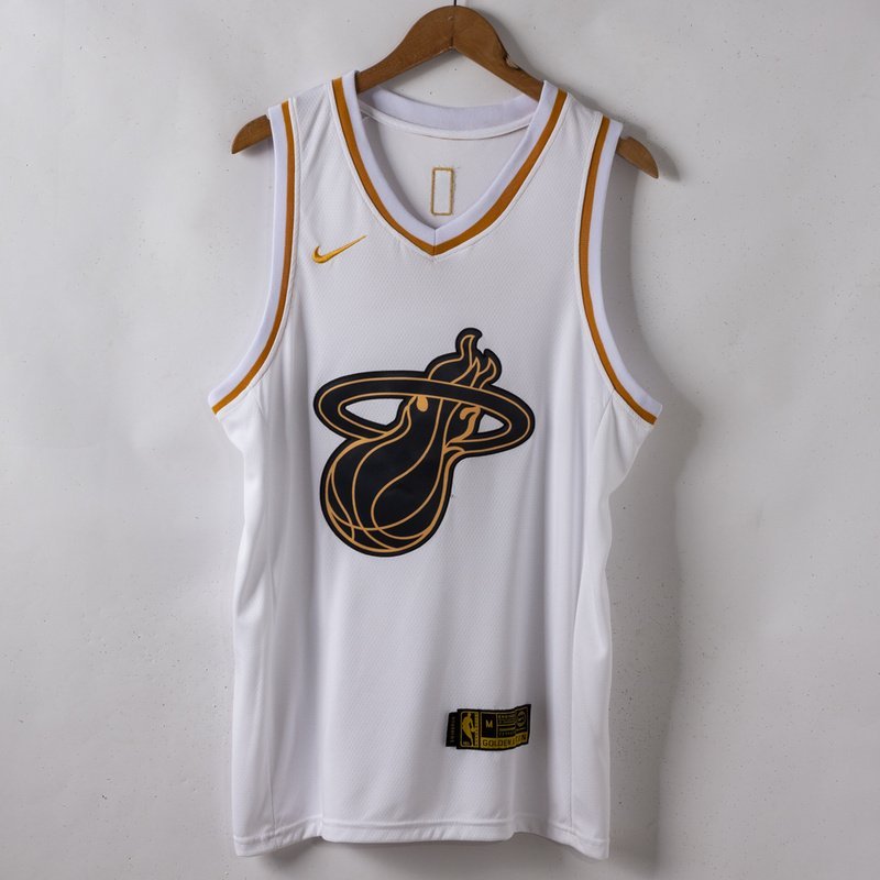 Баскетбольная Джерси Nike Miami Heat 19-20 №3 Dwyane Wade "White" фото № 4