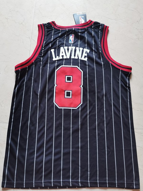 Баскетбольная Джерси Nike Chicago Bulls 19-20 №8 Zach LaVine "Black" фото № 4