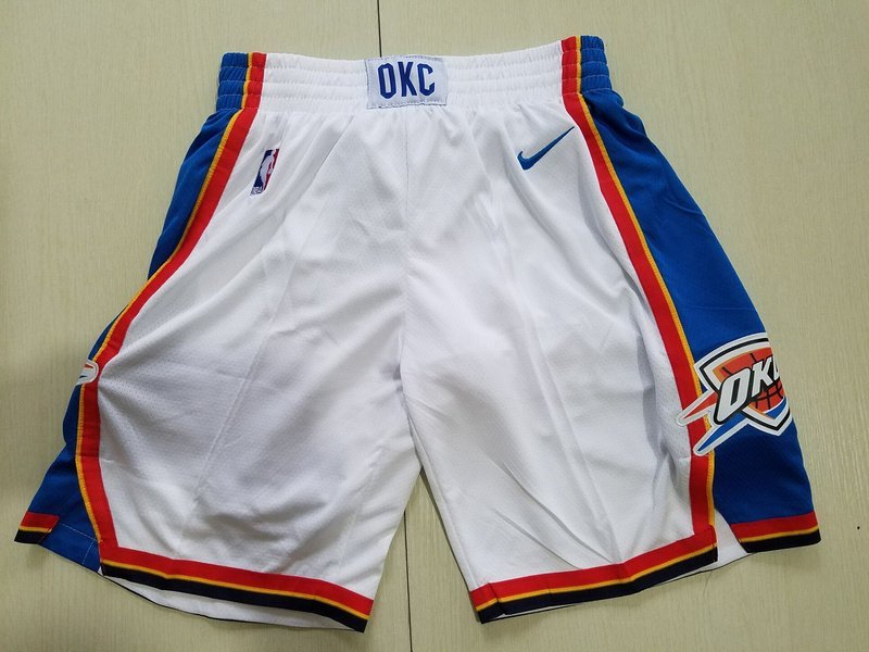 Баскетбольные Шорты Nike Oklahoma City Thunder 17-18 "White" фото № 4