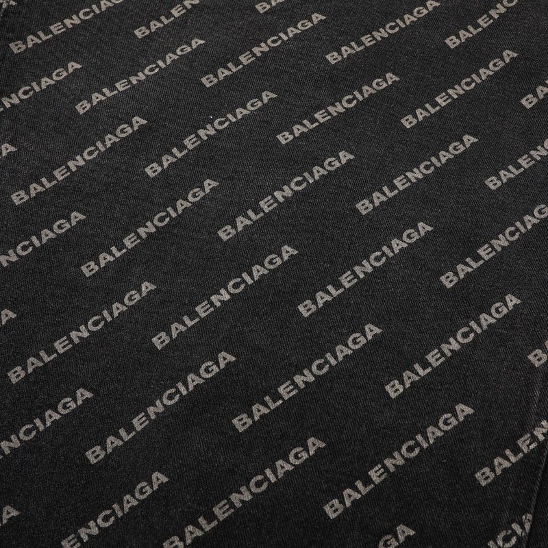 Джинсовая Куртка Balenciaga With The Inscription Of The Brand "Black" фото № 2