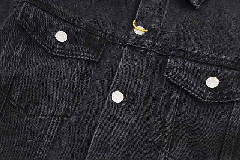 Джинсовая Куртка Balenciaga With Big Logo "Black" фото № 6