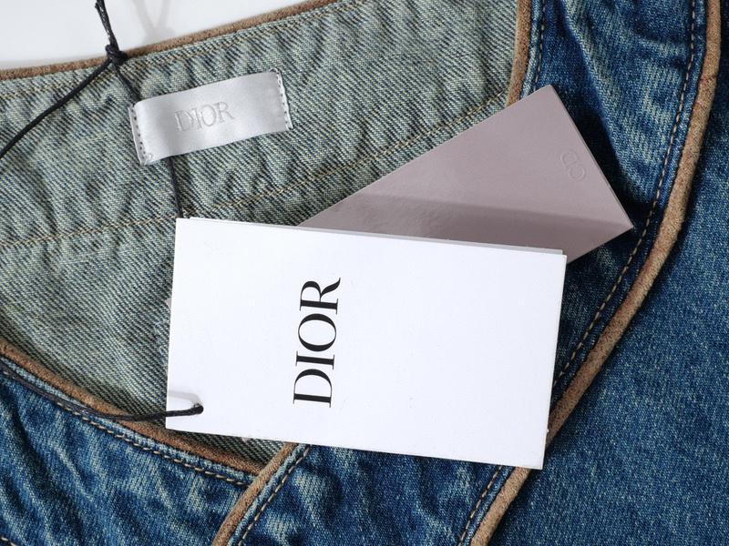 Куртка Christian Dior Yellow Down Logo With White Outline "Blue" фото № 7