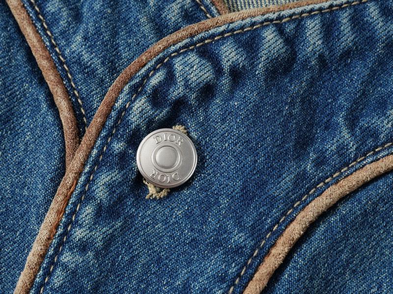 Куртка Christian Dior Yellow Down Logo With White Outline "Blue" фото № 3