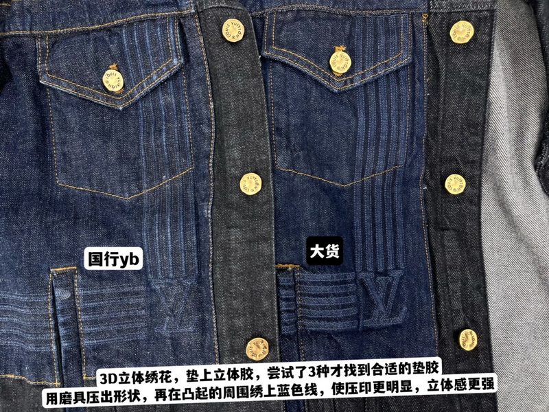 Джинсовая Куртка Louis Vuitton Large Pockets "Blue/Gray" фото № 3