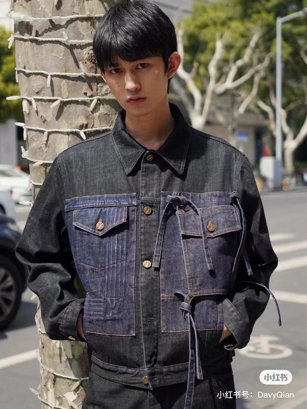 Джинсовая Куртка Louis Vuitton Large Pockets "Blue/Gray" фото № 5