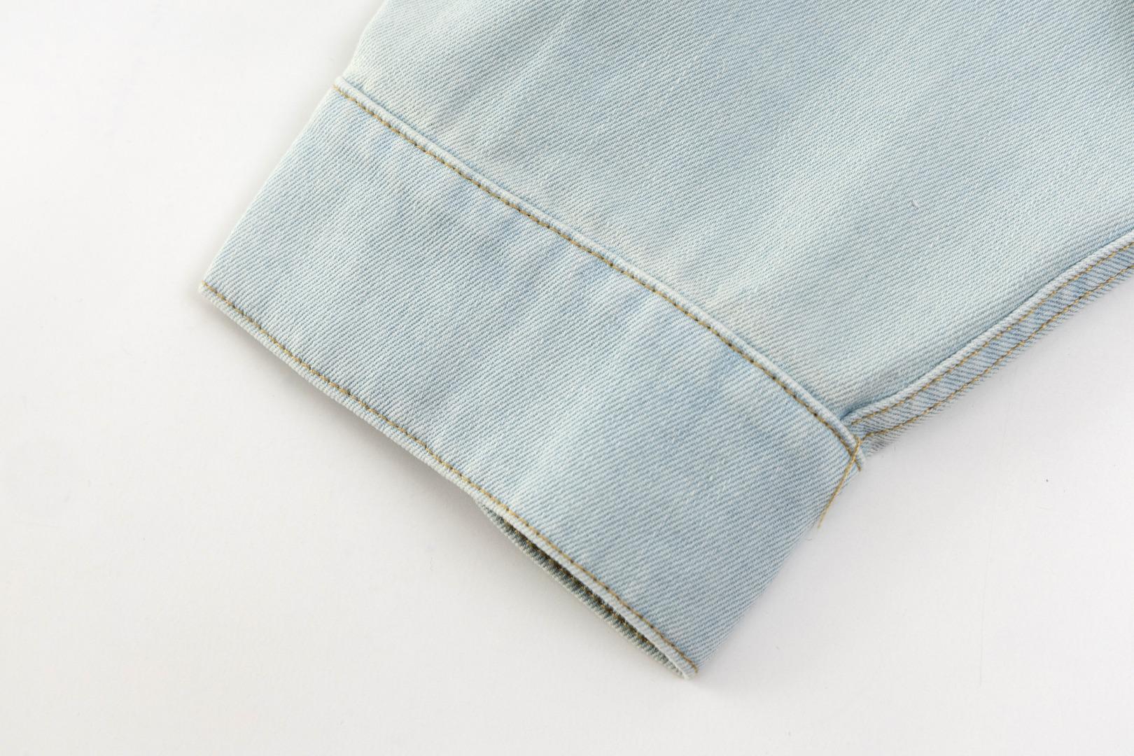 Джинсовая куртка Miu Miu Rear Corrugation "Blue" фото № 5