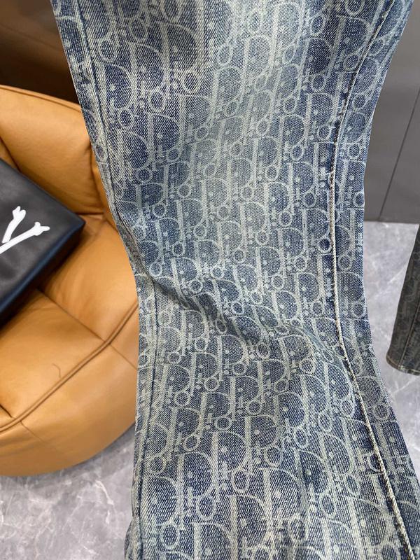 Джинсы Christian Dior Dim White Logos Dior "Blue" фото № 5