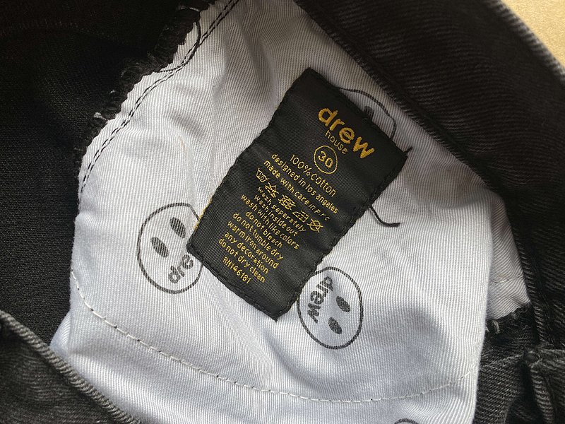 Джинсы Drew House Torn "Black/Gray" фото № 6