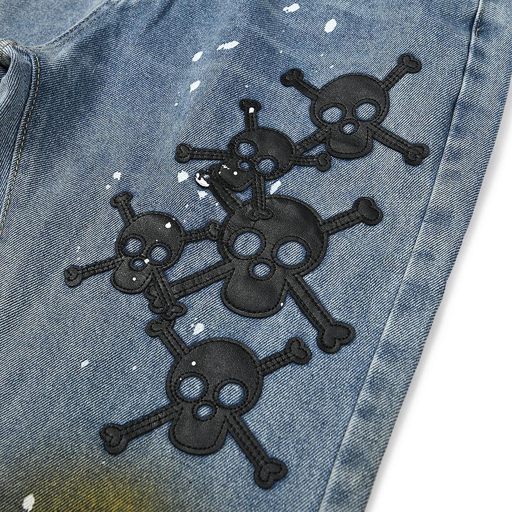 Джинсы Gallery Dept. LA Flare Cross Patch "Blue" фото № 4