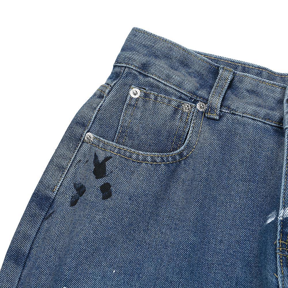 Джинсы Gallery Dept. LA Flare Contrast Inset "Blue/Black" фото № 5