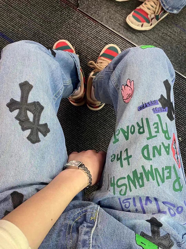 Джинсы Levi’s Сrosses and Inscriptions "Blue" фото № 6