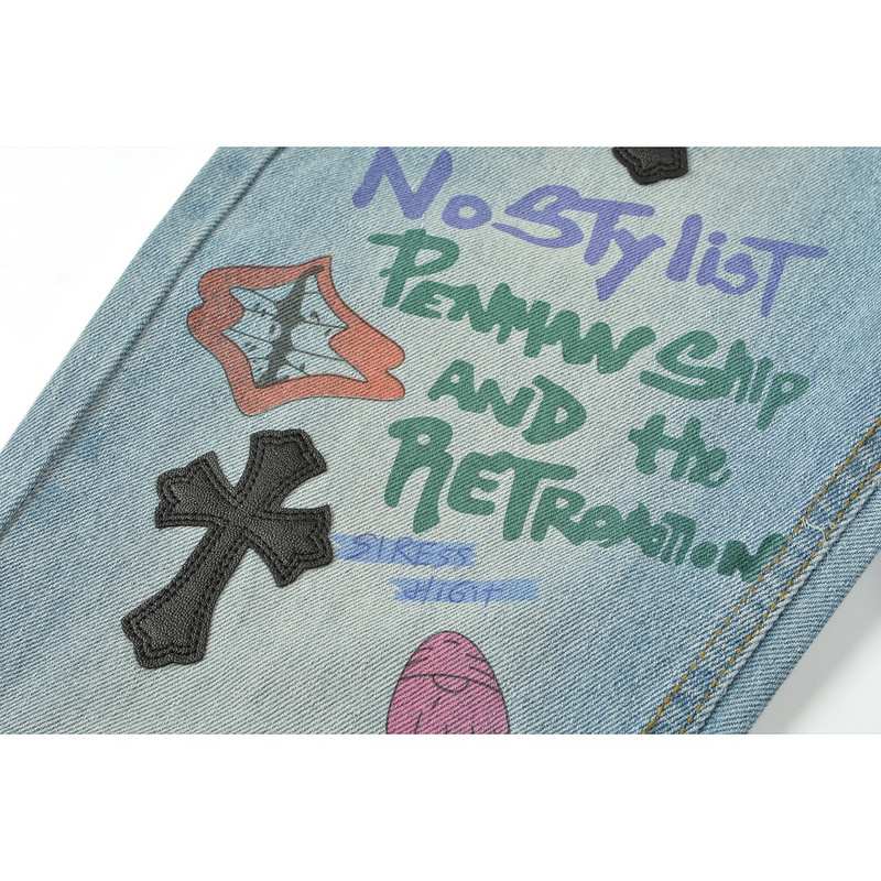 Джинсы Levi’s Сrosses and Inscriptions "Blue" фото № 7