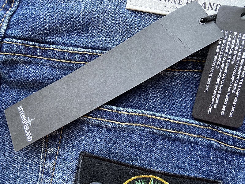 Джинсы Stone Island With Patch On Pocket - Logo "Blue" фото № 5