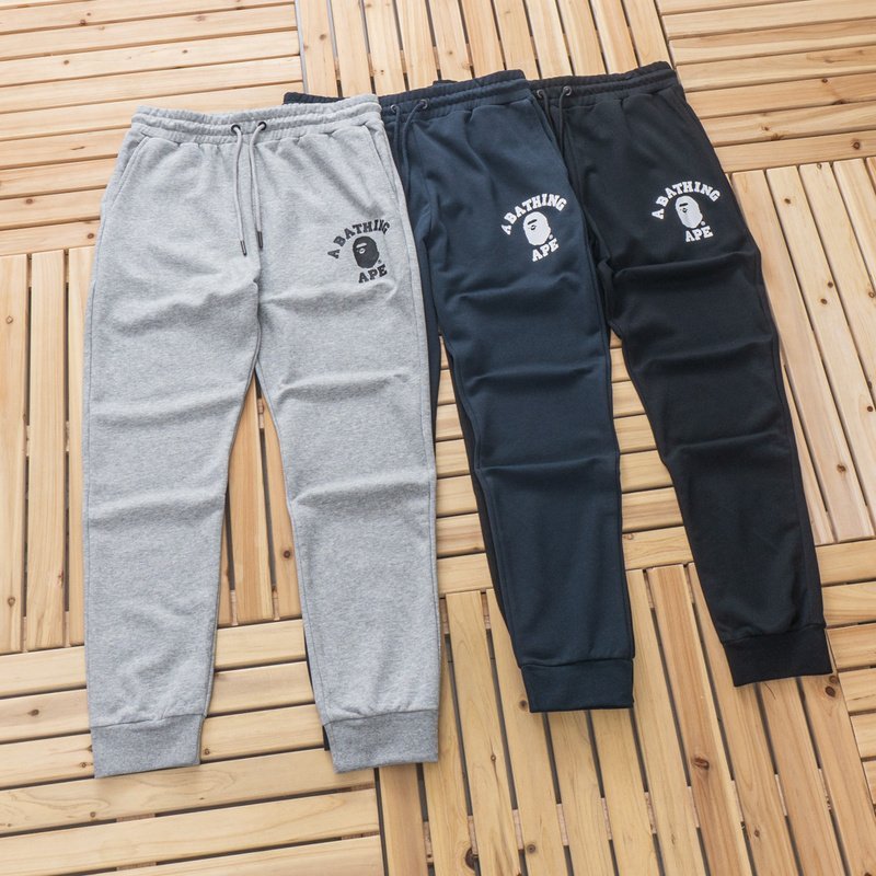 Спортивные Штаны A Bathing Ape Printed Iconic Head "Blue" фото № 5