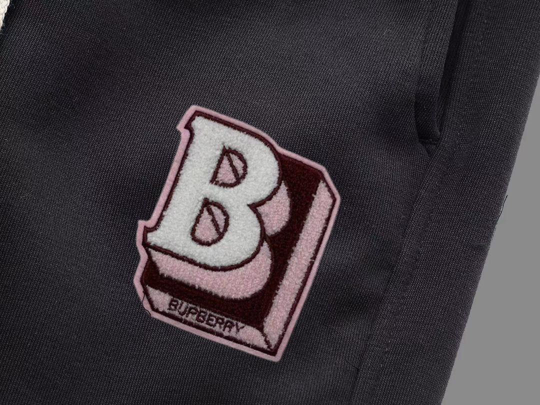 Штаны Burberry Frontside Volumetric Letter B And Rectangle "Black" фото № 3