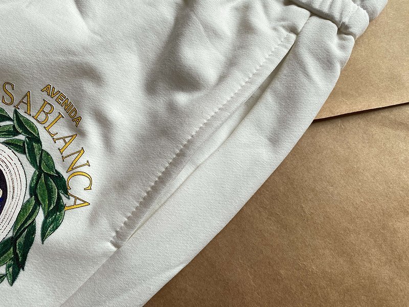 Штаны Casablanca Avenida House Graphic Logo "White" фото № 5