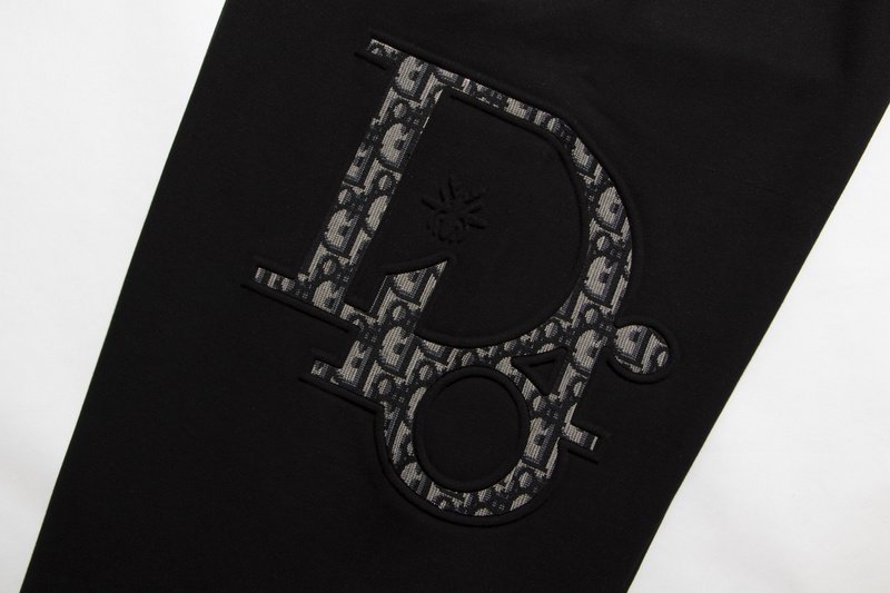 Штаны Christian Dior With Text Logo On The Side "Black" фото № 4