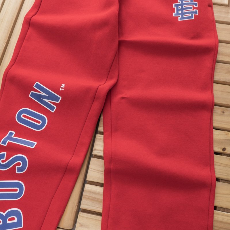 Штаны Eric Emanuel Big Printed Words "Red" фото № 3