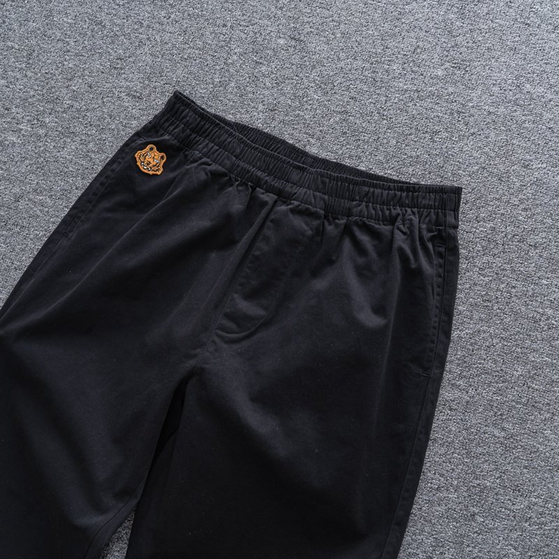 Штаны Kenzo Tiger Head - Patch "Black" фото № 2