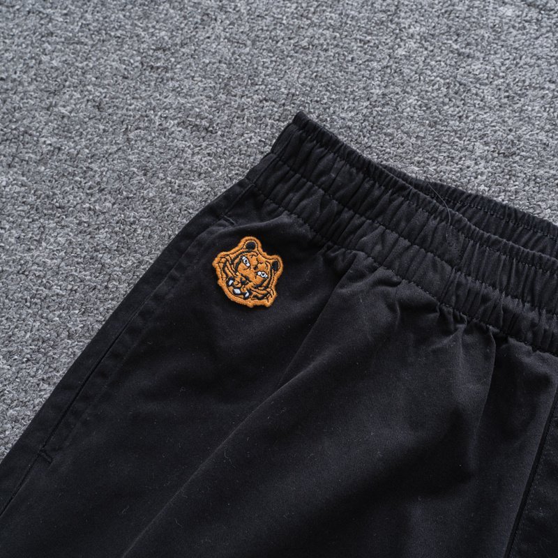 Штаны Kenzo Tiger Head - Patch "Black" фото № 5
