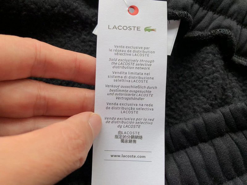 Спортивные штаны Lacoste Plain With Small Front Logo "Black" фото № 8