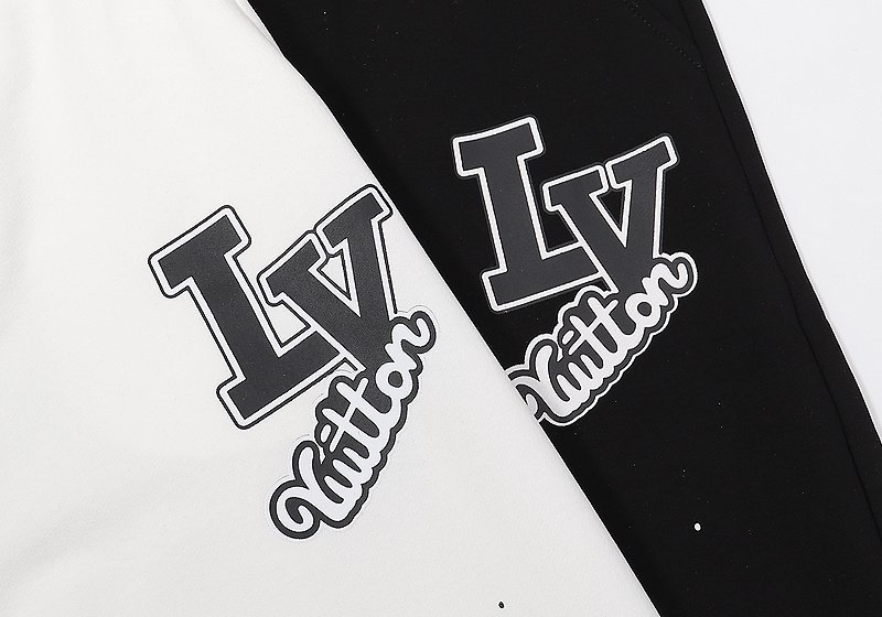 Штаны Louis Vuitton With An Inscription And Splashes "White" фото № 2