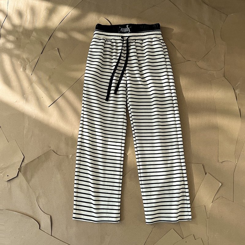 Штаны Meison Margiela Striped Horizontal "White" фото № 9