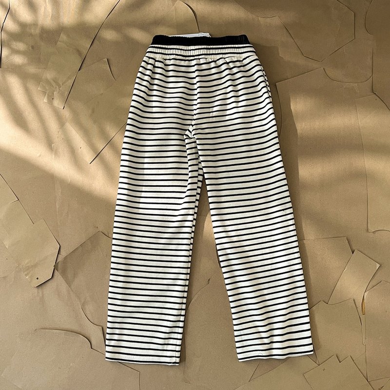 Штаны Meison Margiela Striped Horizontal "White" фото № 2