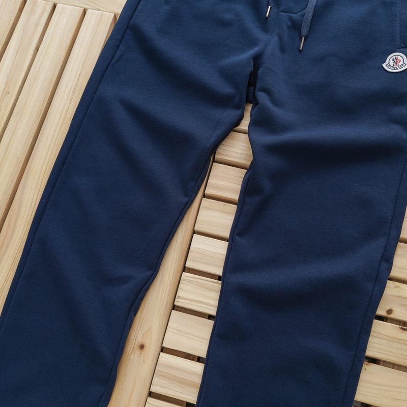 Штаны Moncler With Emblem "Blue" фото № 8