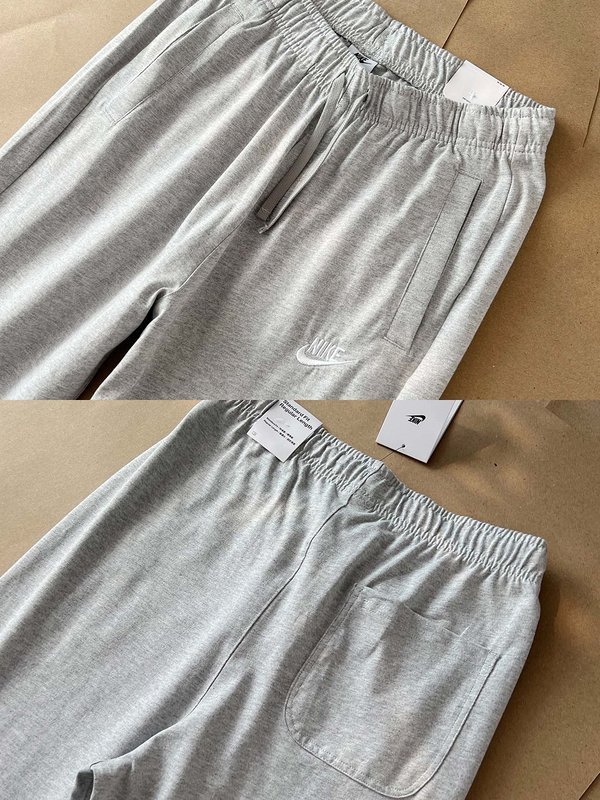 Штаны Nike Cotton With Brand Logo "Gray" фото № 5