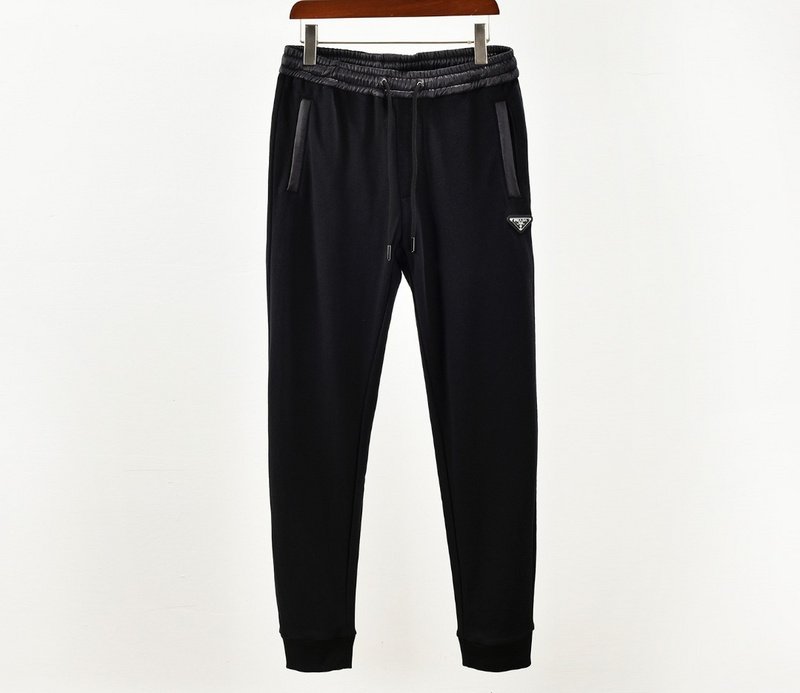 Штаны Prada With Leather Insert "Black" фото № 2