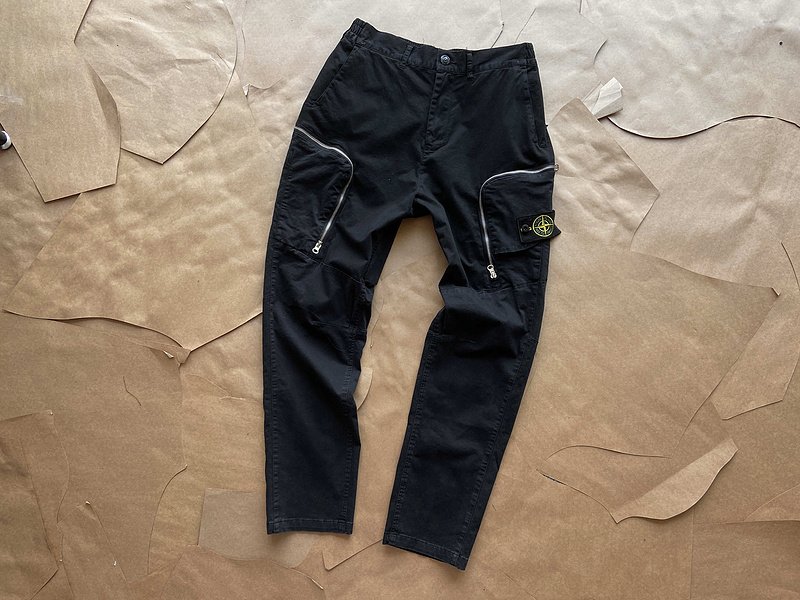 Штаны Stone Island ZIP Pocket "Black" фото № 9