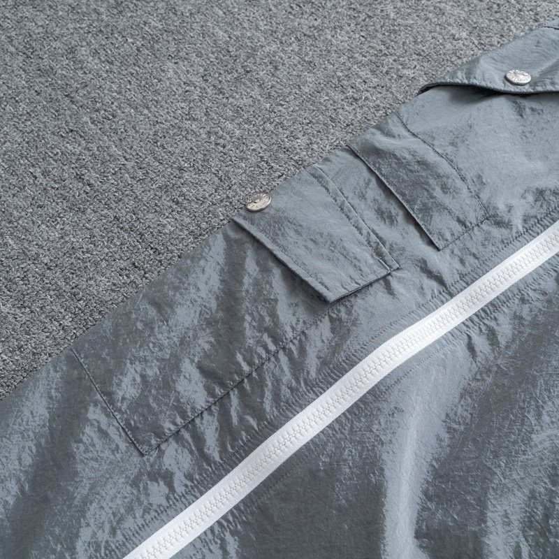 Штаны Stone Island ZIP With Logo Brand "Gray" фото № 5