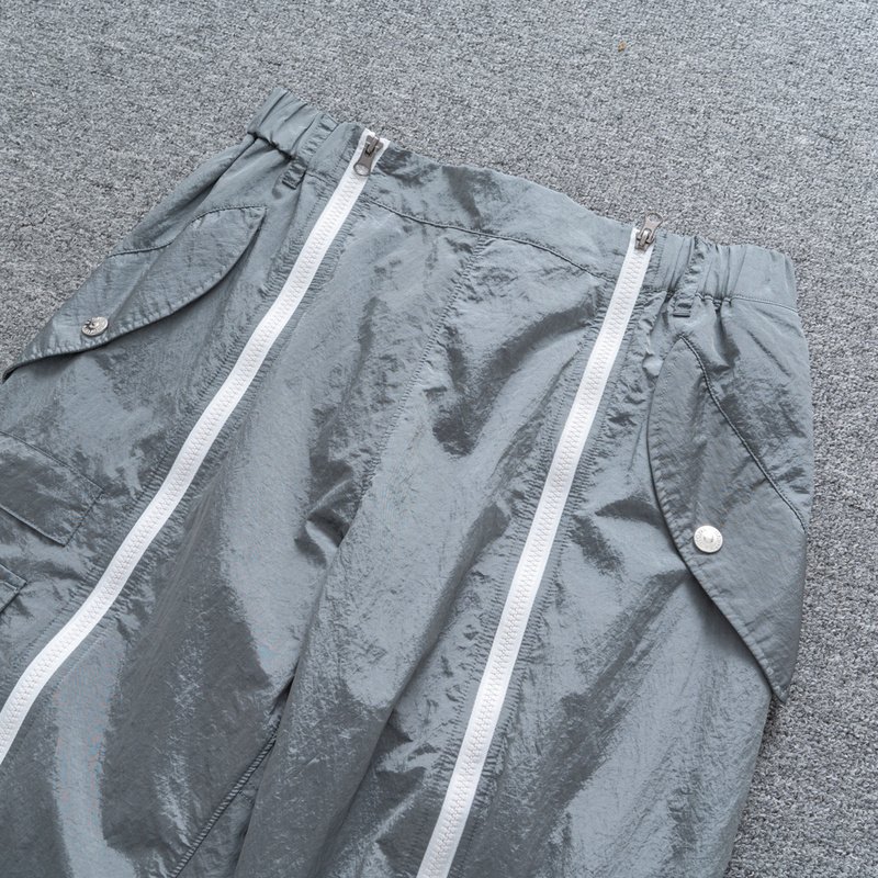 Штаны Stone Island ZIP With Logo Brand "Gray" фото № 6