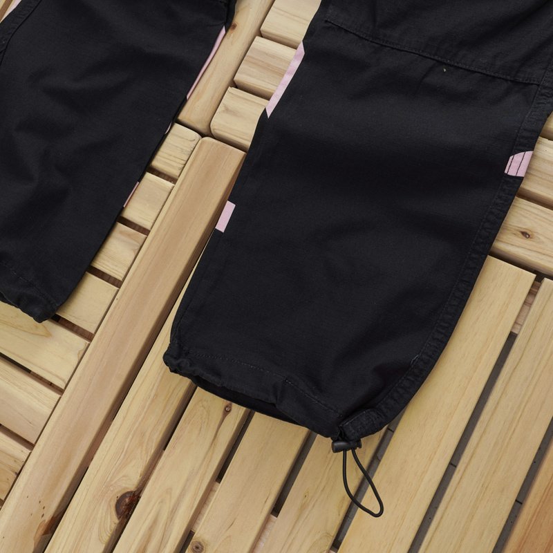 Штаны Stussy With The Inscription Of The Logo "Black/Pink" фото № 4