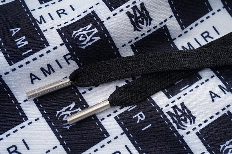 Шорты Amiri Logo And Inscription In Rectangle "Black" фото № 5