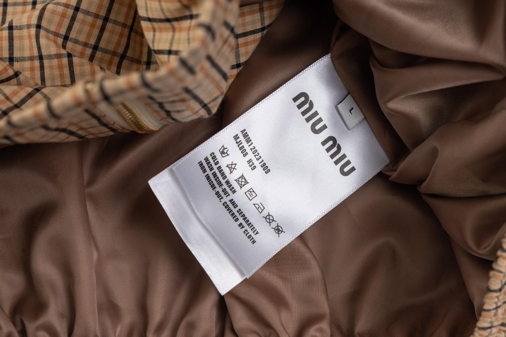 Бомбер Burberry Small Cell "Brown" фото № 3