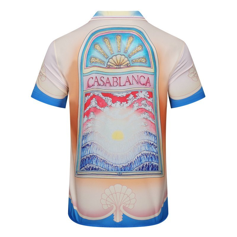 Рубашка Casablanca Seashell Print "White" фото № 2