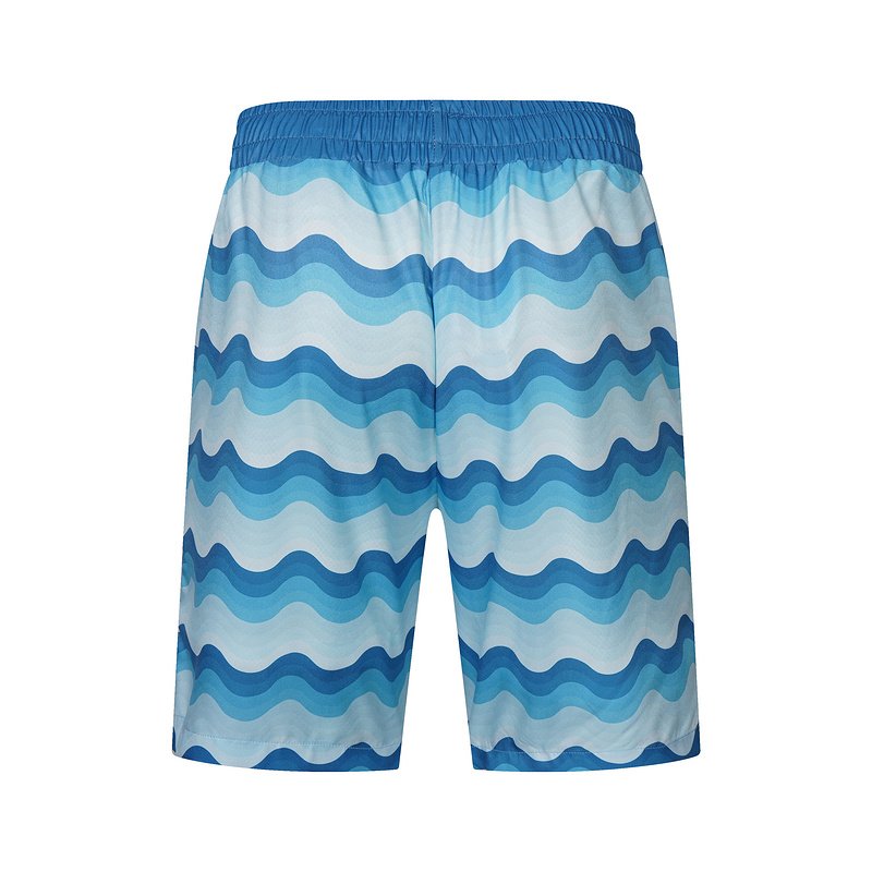 Шорты Casablanca Waves Print And Small Logo "Blue" фото № 2